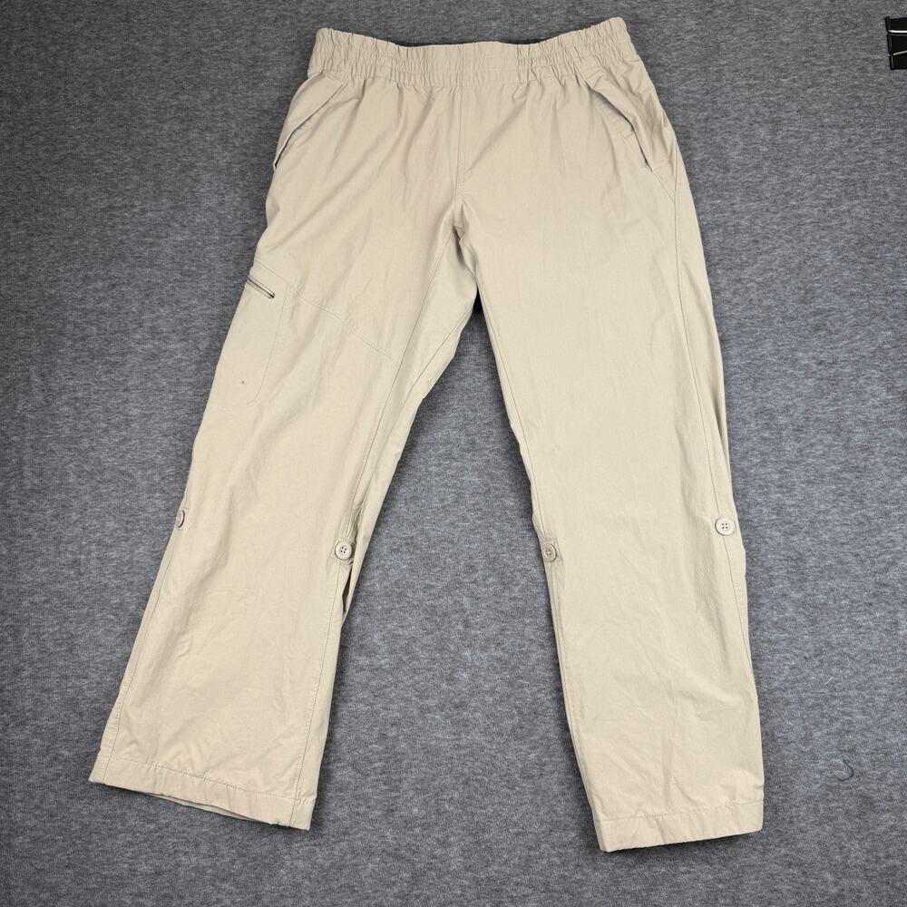 The North Face Women's Hiking Pants Convertible Beige Large Outdoor Travel